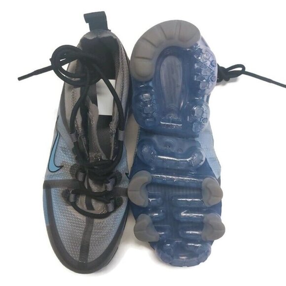 Nike Air Vapormax 2019 SAMPLE Gunsmoke LT Blue Black Size 3.5Y Womens Size 5 - Picture 8 of 10